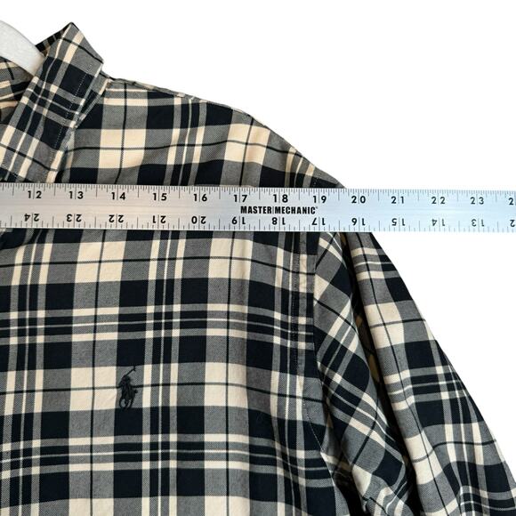 Ralph Lauren Shirt Mens LRG Classic Fit Plaid Preppy Old Money Long Sleeve Fall - Picture 7 of 13